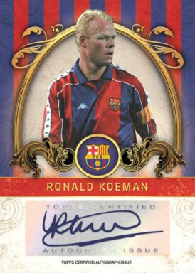 2023-24 TOPPS FC Barcelona Official Team Set Soccer Cards - Vintage Barca Autograph Ronald Koeman