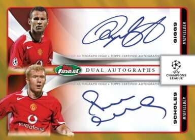 2023-24 TOPPS Finest UEFA Club Competitions Soccer Cards - Finest Dual Autograph Ryan Giggs / Paul Scholes