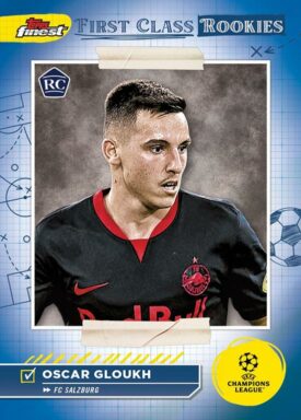 2023-24 TOPPS Finest UEFA Club Competitions Soccer Cards - First Class Rookies Oscar Gloukh