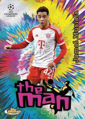 2023-24 TOPPS Finest UEFA Club Competitions Soccer Cards - The Man Insert Jamal Musiala