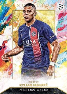 2023-24 TOPPS Inception UEFA Club Competitions Soccer Cards - First XI Kylian Mbappé