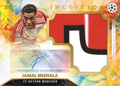 2023-24 TOPPS Inception UEFA Club Competitions Soccer Cards - Patch Autograph Jamal Musiala