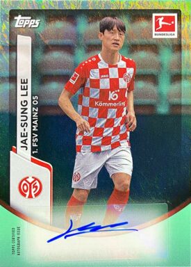 2023-24 TOPPS Jade Edition Bundesliga Soccer Cards - Base Autograph Jae-Sung Lee