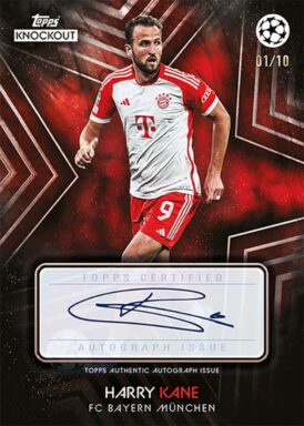 2023-24 TOPPS Knockout UEFA Champions League Soccer - Star Player Autograph Harry Kane