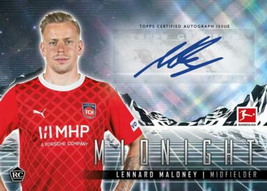 2023-24 TOPPS Midnight Bundesliga Soccer Cards - Horizon Signatures Lennard Maloney