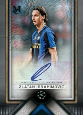 2023-24 TOPPS Museum Collection UEFA Champions League Soccer Cards - Archival Autograph Zlatan Ibrahimovic