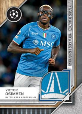2023-24 TOPPS Museum Collection UEFA Champions League Soccer Cards - Meaningful Material Victor Osimhen