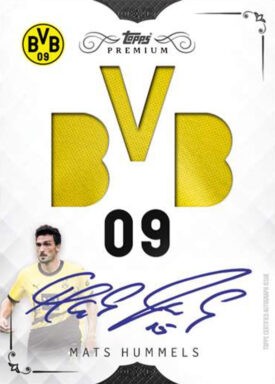 2023-24 TOPPS Premium Borussia Dortmund Soccer Cards - BVB 09 Autograph Relics Mats Hummels