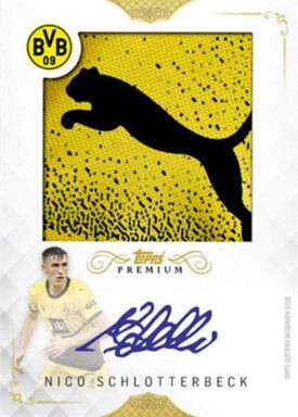 2023-24 TOPPS Premium Borussia Dortmund Soccer Cards - Logo Patch Autograph Relics Nico Schlotterbeck