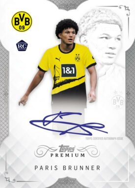 2023-24 TOPPS Premium Borussia Dortmund Soccer Cards - Premium Autograph Paris Brunner