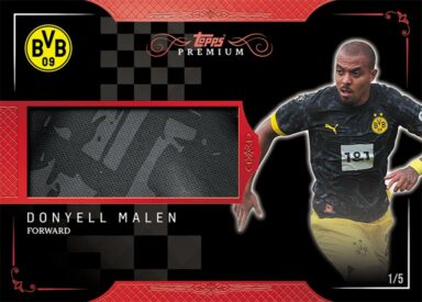2023-24 TOPPS Premium Borussia Dortmund Soccer Cards - Black Relic Donyell Malen