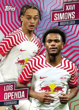 2023-24 TOPPS RB Leipzig 100% Official Team Set Soccer Cards - One Club Insert Xavi Simons / Lois Openda