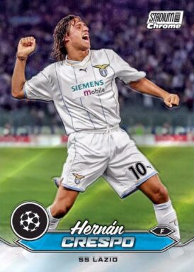 2023-24 TOPPS Stadium Club Chrome UEFA Champions League Soccer Cards - Base Card Hernán Crespo