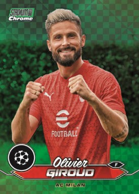 2023-24 TOPPS Stadium Club Chrome UEFA Champions League Soccer Cards - Base Parallel Olivier Giroud