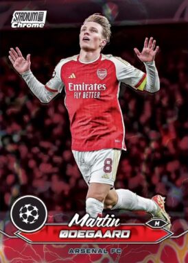 2023-24 TOPPS Stadium Club Chrome UEFA Champions League Soccer Cards - Base Parallle Martin Odegaard