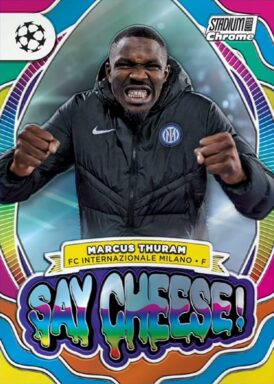 2023-24 TOPPS Stadium Club Chrome UEFA Champions League Soccer Cards - Say Cheese Insert Marcus Thuram