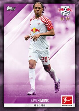 2023-24 TOPPS Stars of the Season Bundesliga Soccer Cards - Base Card Xavi Simons