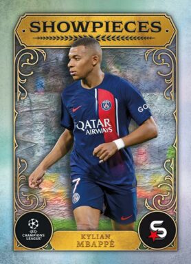 2023-24 TOPPS Superstars UEFA Club Competitions Soccer Cards - Showpieces Insert Card Kylian Mbappé