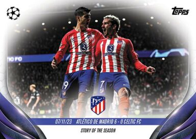 2023-24 TOPPS UEFA Champions League Final 2024 Soccer Cards - Story of the Season Atlético de Madrid