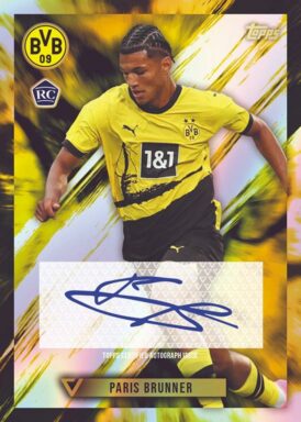 2023-24 TOPPS Vernissage Borussia Dortmund Soccer Cards - Base Autograph Paris Brunner
