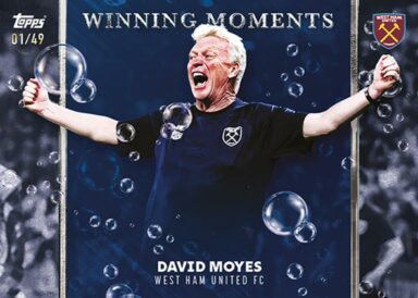 2023-24 TOPPS West Ham United Official Team Set Soccer Cards - Winning Moments David Moyes