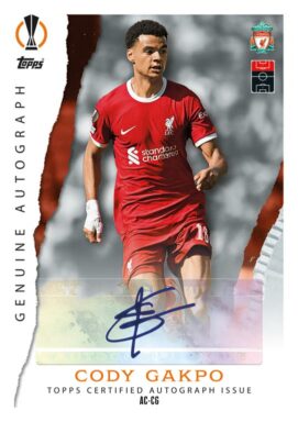 TOPPS UEFA Club Competitions Match Attax 2023/24 Trading Card Game - Autograph Card