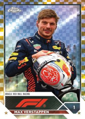 2023 TOPPS Chrome Formula 1 Racing Cards - Base Parallel Max Verstappen