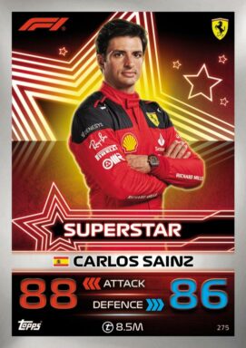 Topps F1 Turbo Attax 2023 Trading Card Game - Superstar Carlos Sainz