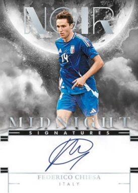 2024-25 PANINI Noir Soccer Cards - Midnight Signatures Federico Chiesa