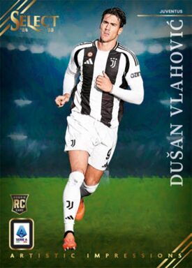 2024-25 PANINI Select Serie A Soccer Cards - Artistic Impressions Insert Dusan Vlahovic