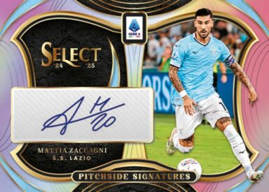 2024-25 PANINI Select Serie A Soccer Cards - Pitchside Signatures Mattia Zaccagni