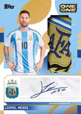 2024-25 TOPPS Argentina Official Team Set Soccer Cards - AFA Starballers Autograph Relic Lionel Messi