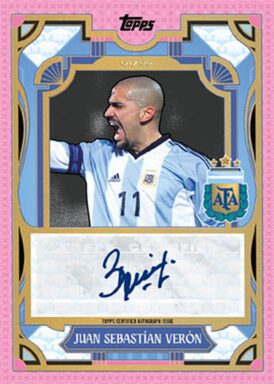 2024-25 TOPPS Argentina Official Team Set Soccer Cards - Argentine Tango Autograph Juan Sebastian Veron