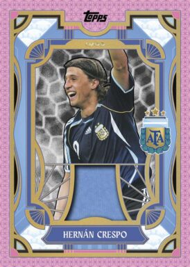 2024-25 TOPPS Argentina Official Team Set Soccer Cards - Argentine Tango Relic Hernan Crespo