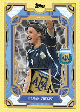 2024-25 TOPPS Argentina Official Team Set Soccer Cards - Argentine Tango Relic Hernan Crespo