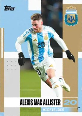 2024-25 TOPPS Argentina Official Team Set Soccer Cards - Base Card Alexis Mac Allister