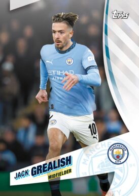 2024-25 TOPPS Blue Moon Manchester City Soccer Cards - Base Card Jack Grealish