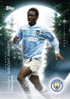 2024-25 TOPPS Blue Moon Manchester City Soccer Cards - Moonshine Insert Shaun Wright-Phillips