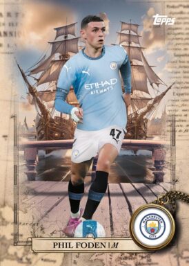 2024-25 TOPPS Blue Moon Manchester City Soccer Cards - Sail Away Insert Phil Foden