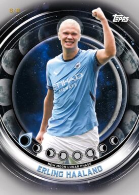 2024-25 TOPPS Blue Moon Manchester City Soccer Cards - Lunar Phases Insert Erling Haaland