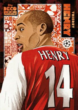 2024-25 TOPPS Deco UEFA Club Competitions Soccer Cards - Artistry Insert Thierry Henry