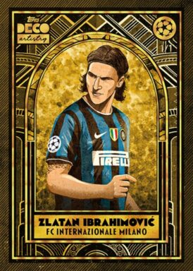 2024-25 TOPPS Deco UEFA Club Competitions Soccer Cards - Artistry Insert Parallel Zlatan Ibrahimovic