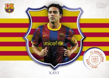 2024-25 TOPPS FC Barcelona 125 Years Anniversary Soccer Cards - Capita Insert Xavi