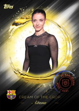 2024-25 TOPPS FC Barcelona 125 Years Anniversary Soccer Cards - Cream of the Crop Insert Aitana Bonmati