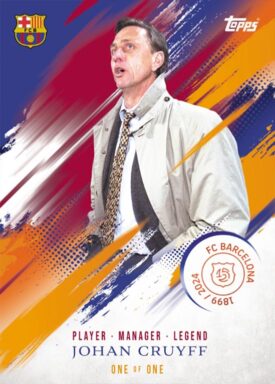 2024-25 TOPPS FC Barcelona 125 Years Anniversary Soccer Cards - Cruyff Turn Insert Manager