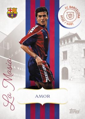 2024-25 TOPPS FC Barcelona 125 Years Anniversary Soccer Cards - La Masia Foundations Insert Guillermo Amor