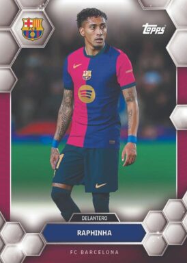 2024-25 TOPPS FC Barcelona Official Fan Set Soccer Cards - Base Card Raphinha