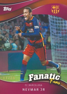 2024-25 TOPPS FC Barcelona Official Fan Set Soccer Cards - Fanatic Fans Insert Neymar Jr