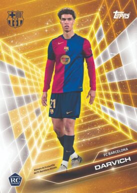 2024-25 TOPPS FC Barcelona Official Fan Set Soccer Cards - Golden Future Insert Noah Darvich