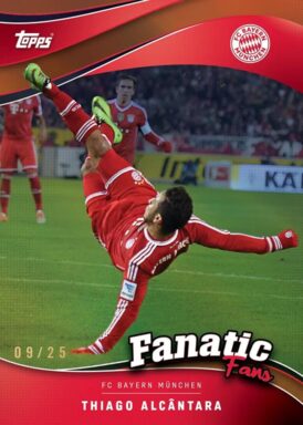 2024-25 TOPPS FC Bayern München Official Fan Set Soccer Cards - Fanatic Fans Insert Thiago Alcantara